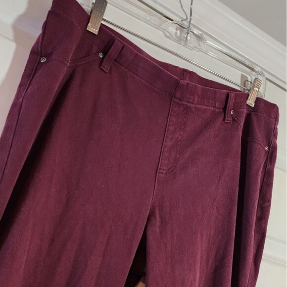 No Boundaries Burgundy Legging Style Pants XL - Picture 2 of 4